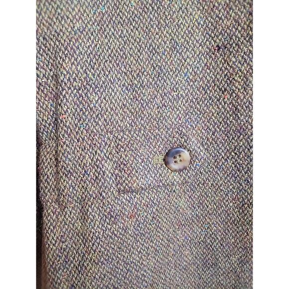 Bogner Blazer Womens Size 8 Brown Shoulder Pads Wool Blend Button Up Coat Jacket - Picture 7 of 13